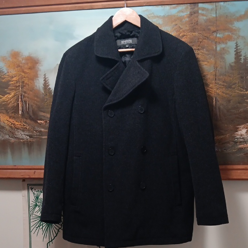 FINAL PRICE! Like New Kenneth Cole Reaction Wool Pea Coat/Jacket